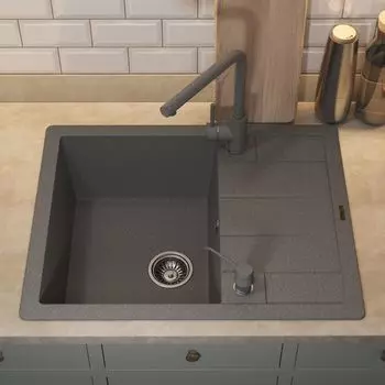 Кухонная мойка Uperwood Quartz Premium UPD-03-03 65 см серая