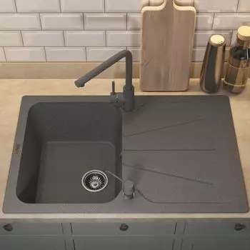 Кухонная мойка Uperwood Quartz Premium UPD-04-03 78 см серая