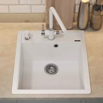 Кухонная мойка Uperwood Quartz Premium UPD-07-01 46 см белая