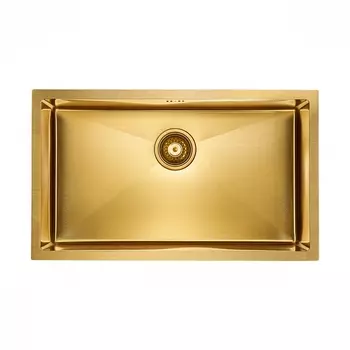 Кухонная мойка Paulmark ALLER 74 UNI PM807444-BG брашированное золото