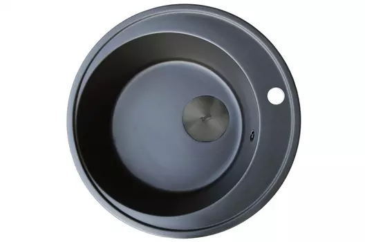 Кухонная мойка ZorG GR 50 см GR 500 BLACK GRAFIT черная матовая