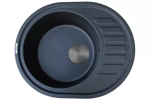 Кухонная мойка ZorG GR 62 см GR 620 BLACK GRAFIT черная матовая