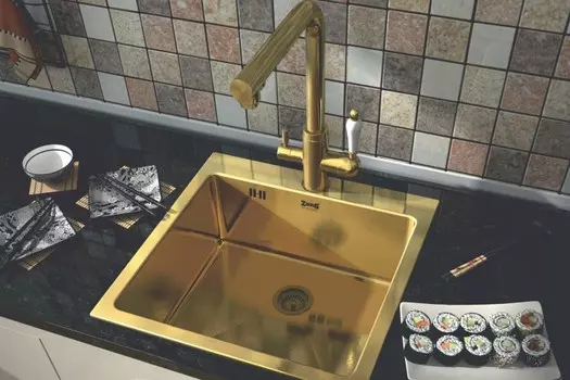 Кухонная мойка ZorG PVD SZR 5951 Bronze