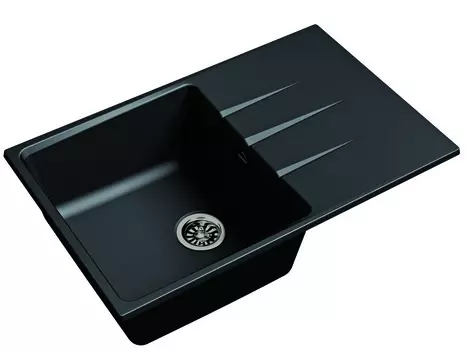 Кварцевая кухонная мойка Ewigstein Gerd 60F антрацит