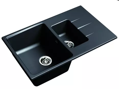 Кварцевая кухонная мойка Ewigstein Gerd 60KF антрацит