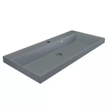 Кварцевая раковина Uperwood Classic Quartz 100 см 293020638 серая матовая, платина