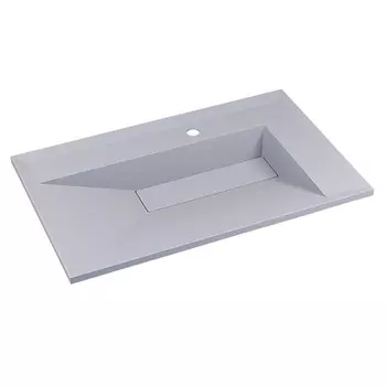 Кварцевая раковина Uperwood Lotus Quartz 80 см белая матовая, жасмин