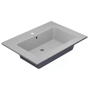 Кварцевая раковина Uperwood Parma Quartz 65 см белая матовая, жасмин