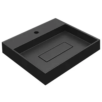 Кварцевая раковина Uperwood Tanos Quartz 50 см уголь