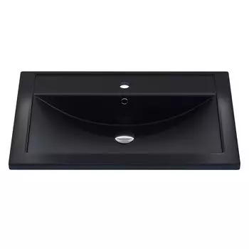 Кварцевая раковина Uperwood UPD Foster Quartz 70 см 291030034 черная матовая, уголь