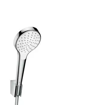Лейка для душа Hansgrohe Croma Select S 1jet с держателем и шлангом 26410400 белый/хром