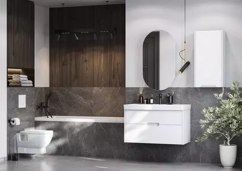 Мебель для ванной Aquaton Оливия 90 см белая