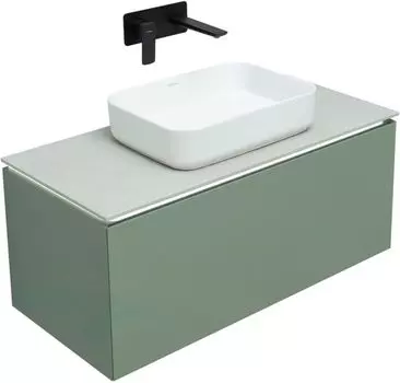 Мебель для ванной Allen Brau Infinity 100 см олива матовая 1 ящик