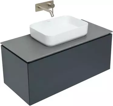 Мебель для ванной Allen Brau Infinity 100 см антрацит матовый 1 ящик