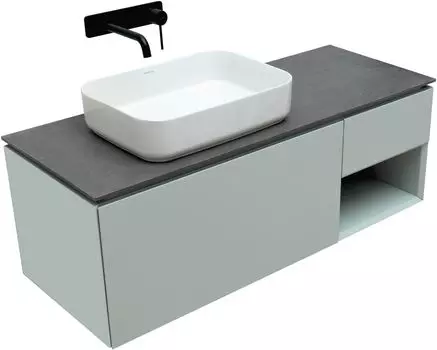 Мебель для ванной Allen Brau Infinity 120 см папирус матовый 1 ящик левый