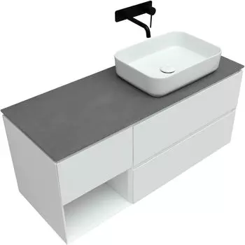 Мебель для ванной Allen Brau Infinity 120 см белый матовый правый