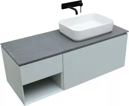 Мебель для ванной Allen Brau Infinity 120 см папирус матовый 1 ящик правый