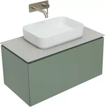 Мебель для ванной Allen Brau Infinity 85 см олива матовая 1 ящик