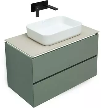 Мебель для ванной Allen Brau Infinity 85 см олива матовая