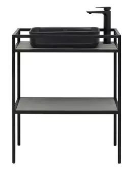 Мебель для ванной Allen Brau Liberty 75 см черная напольная