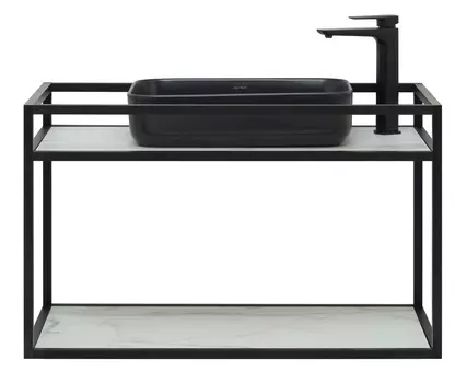 Мебель для ванной Allen Brau Liberty 90 см черная подвесная