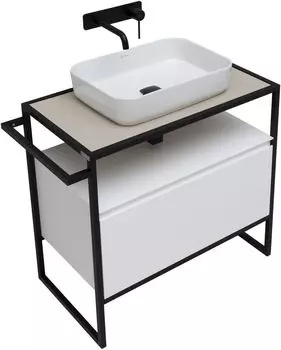 Мебель для ванной Allen Brau Priority 80 см белый матовый