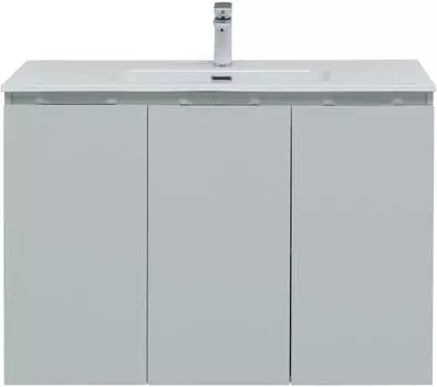 Мебель для ванной Aquanet Алвита New 100 см 3 дверцы, серый