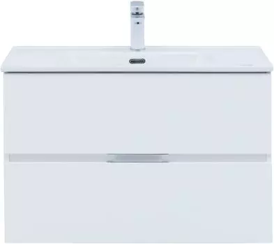 Мебель для ванной Aquanet Алвита New 80 см 2 ящика, белый матовый