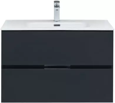 Мебель для ванной Aquanet Алвита New 80 см 2 ящика, антрацит