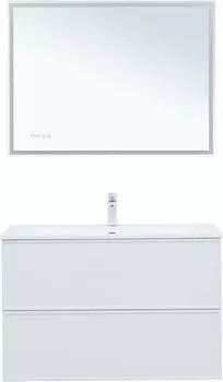 Мебель для ванной Aquanet Арт 100 см белый матовый