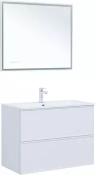 Мебель для ванной Aquanet Арт 90 см белый матовый