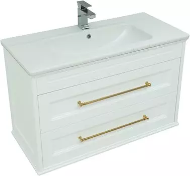 Мебель для ванной Aquanet Бостон 100 см белый матовый