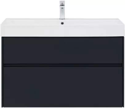 Мебель для ванной Aquanet Бруклин 100 см антрацит матовый