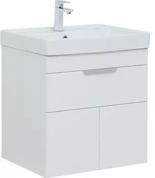 Мебель для ванной Aquanet Ирис New 60 см белый глянец (1 ящик, 2 дверцы)