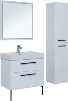 Мебель для ванной Aquanet Nova 75 см белая 2 ящика