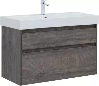 Мебель для ванной Aquanet Nova Lite 100 см дуб рошелье 2 ящика