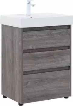 Мебель для ванной Aquanet Nova Lite 60 см дуб рошелье 3 ящика