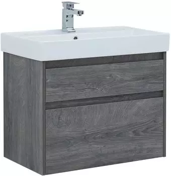 Мебель для ванной Aquanet Nova Lite 75 см дуб рошелье 2 ящика