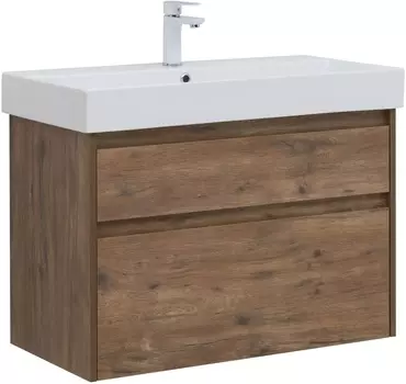 Мебель для ванной Aquanet Nova Lite 85 см дуб рустикальный 2 ящика