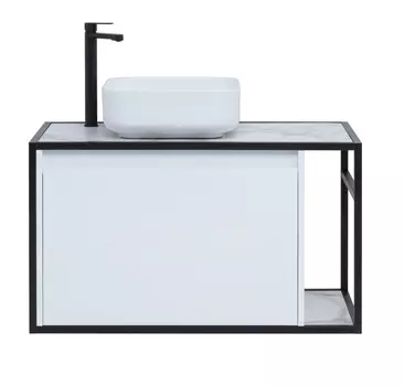 Мебель для ванной Aquanet Nova Lite Loft 90 см L белый