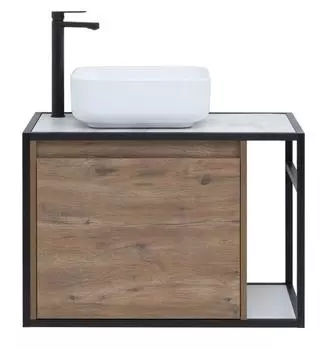 Мебель для ванной Aquanet Nova Lite Loft 75 см L дуб рустикальный