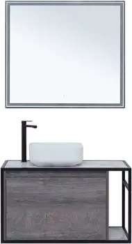 Мебель для ванной Aquanet Nova Lite Loft 90 см L дуб рошелье