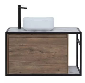 Мебель для ванной Aquanet Nova Lite Loft 90 см L дуб рустикальный