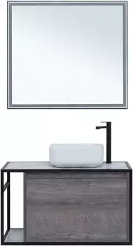 Мебель для ванной Aquanet Nova Lite Loft 90 см R дуб рошелье