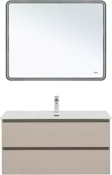 Мебель для ванной Aquanet Вега 100 см бежевый