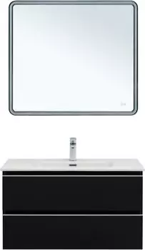 Мебель для ванной Aquanet Вега 90 см черный