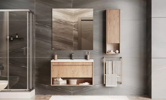 Мебель для ванной Aquaton Хоуп 100 см 1A287401HP6C0 1 ящик, орех