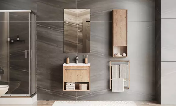 Мебель для ванной Aquaton Хоуп 60 см 1A287201HP6C0 1 ящик, орех