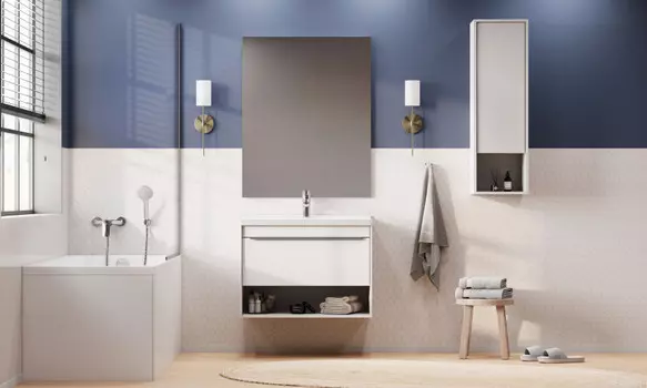 Мебель для ванной Aquaton Хоуп 80 см 1A287301HP2B0 1 ящик, белая матовая