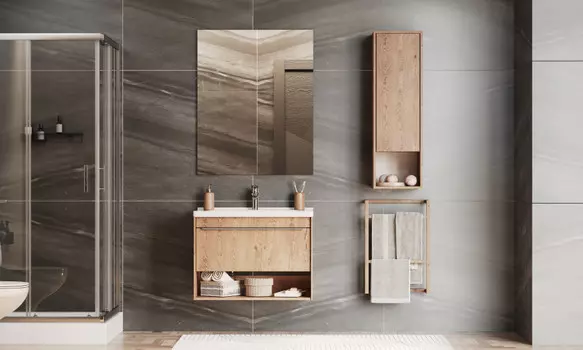 Мебель для ванной Aquaton Хоуп 80 см 1A287301HP6C0 1 ящик, орех